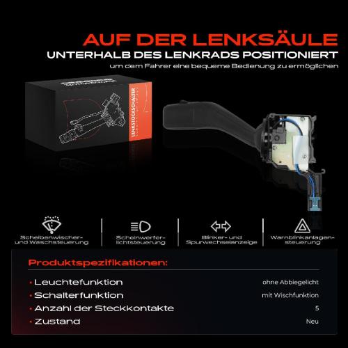 1x Kombischalter Lenkstockschalter für VW Golf 5 Tiguan Audi A3 Skoda Octavia II Bild 1x Kombischalter Lenkstockschalter für VW Golf 5 Tiguan Audi A3 Skoda Octavia II