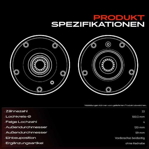 Frankberg 1x Radnabe Radlagersatz Vorderachse beidseitig für Chevrolet Aveo Schrägheck Stufenheck Aveo/Kalos Spark Bild Frankberg 1x Radnabe Radlagersatz Vorderachse beidseitig für Chevrolet Aveo Schrägheck Stufenheck Aveo/Kalos Spark