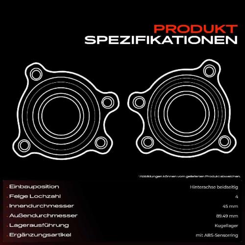 1x Radnabe Radlagersatz Hinterachse beidseitig für BMW X1 E84 1.6L 2.0L 3.0L 2009-2015 Bild 1x Radnabe Radlagersatz Hinterachse beidseitig für BMW X1 E84 1.6L 2.0L 3.0L 2009-2015