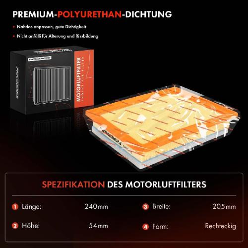 1x Luftfilter Filtereinsatz für Ford Focus II Fiat Ducato Peugeot 208 Citroën C3 Bild 1x Luftfilter Filtereinsatz für Ford Focus II Fiat Ducato Peugeot 208 Citroën C3