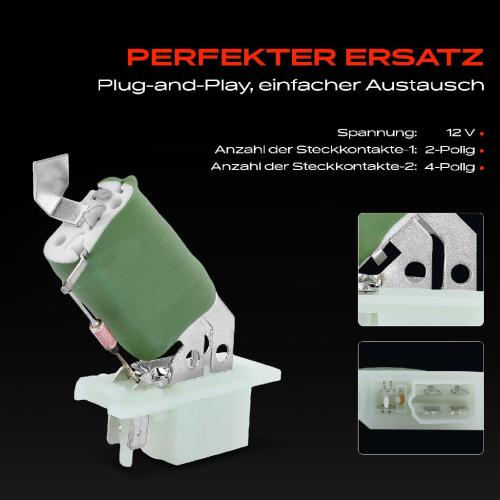 1x Widerstand Vorwiderstand Gebläsemotor für Opel Astra F 51 52 53B 56 57 58 T92 Bild 1x Widerstand Vorwiderstand Gebläsemotor für Opel Astra F 51 52 53B 56 57 58 T92