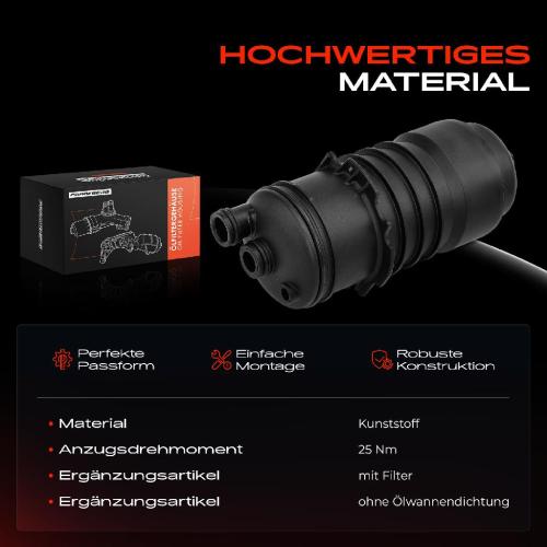 1x Ölfiltergehäuse für VW Touareg 7L Phaeton Audi A6 4F2 4F5 3D 3.0L Bild 1x Ölfiltergehäuse für VW Touareg 7L Phaeton Audi A6 4F2 4F5 3D 3.0L