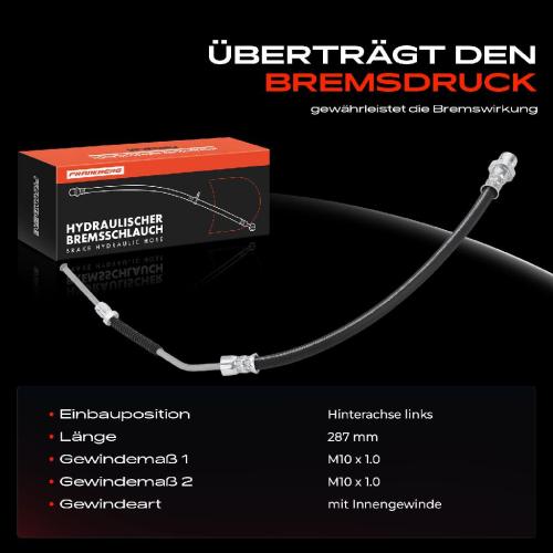 Frankberg 1x Bremsschlauch Bremsschl uche Hinterachse Links f r BMW Z4 E86 E85 Coupe Roadster 2.5L 3.0L Bild Frankberg 1x Bremsschlauch Bremsschl uche Hinterachse Links f r BMW Z4 E86 E85 Coupe Roadster 2.5L 3.0L