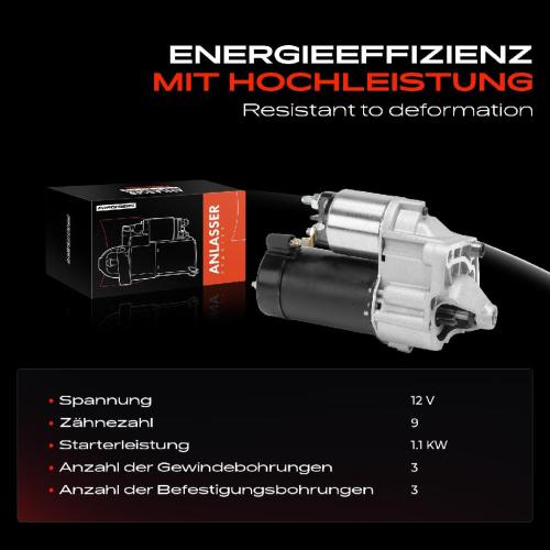1x Anlasser Starter für Renault Laguna I Grandtour Volvo S40 V40 Kombi 2.0L 1.6L 1.7L 1.8L 1.9L 1995-2004 Bild 1x Anlasser Starter für Renault Laguna I Grandtour Volvo S40 V40 Kombi 2.0L 1.6L 1.7L 1.8L 1.9L 1995-2004