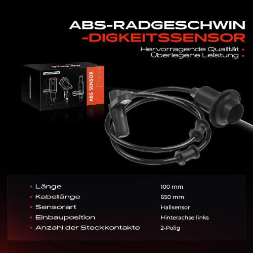 1x ABS Sensor Hinterachse links für Mercedes-Benz S-Klasse V220 W220 S-Klasse Coupe C215 1998-2006 Bild 1x ABS Sensor Hinterachse links für Mercedes-Benz S-Klasse V220 W220 S-Klasse Coupe C215 1998-2006