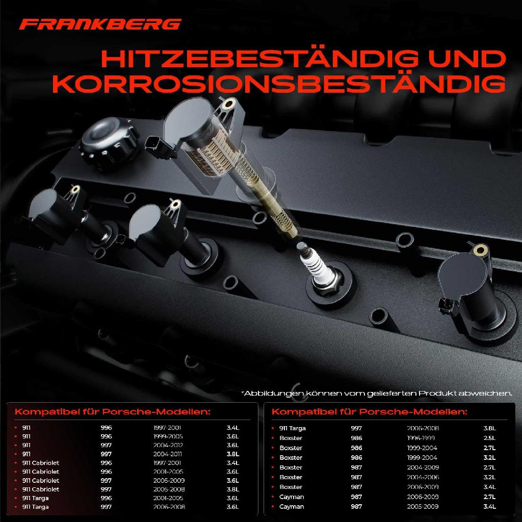 6x Zündmodul Zündspule für Porsche 911 Cabriolet Targa Boxster Cayman 3.4L 3.6L 3.8L 2.5L 2.7L 3.2L 1996-2012