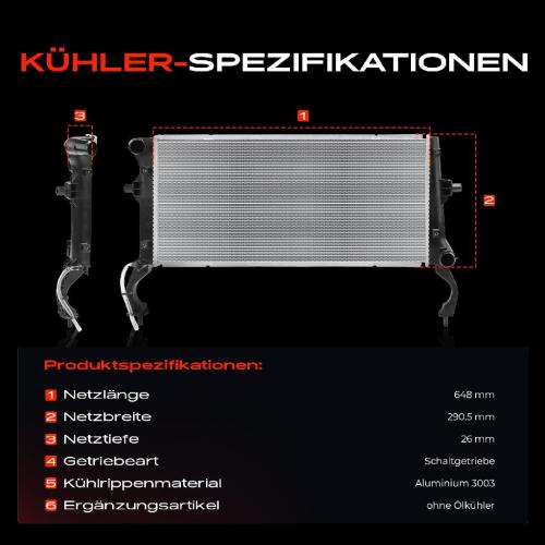 Frankberg 1x Kühler Wasserkühler Motorkühler für Hyundai i30 PD PDE PDEN 1.6L Bild Frankberg 1x Kühler Wasserkühler Motorkühler für Hyundai i30 PD PDE PDEN 1.6L