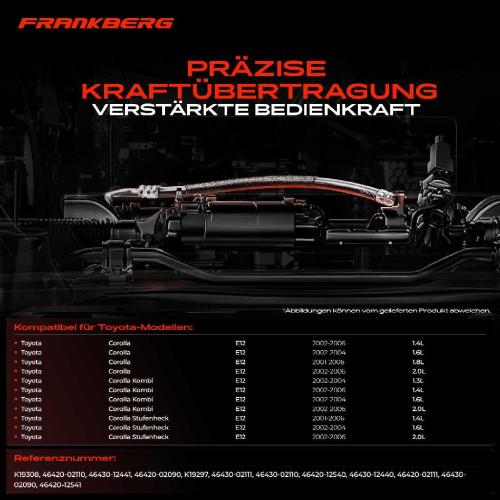 2x Seilzug Feststellbremse Hinterachse beidseitig für Toyota Corolla Stufenheck Kombi E12 Bild 2x Seilzug Feststellbremse Hinterachse beidseitig für Toyota Corolla Stufenheck Kombi E12