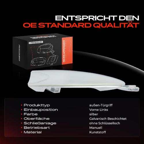 1x Türgriff Vorne Links außen für Lancia Ypsilon 843 1.2L 1.4L 2003-2011 Bild 1x Türgriff Vorne Links außen für Lancia Ypsilon 843 1.2L 1.4L 2003-2011