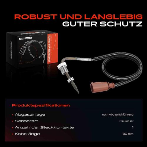Frankberg 1x Abgastemperatursensor für VW Crafter Kasten SX SY SZ MAN TGE UZ 2.0L Bj ab 2016 Bild Frankberg 1x Abgastemperatursensor für VW Crafter Kasten SX SY SZ MAN TGE UZ 2.0L Bj ab 2016