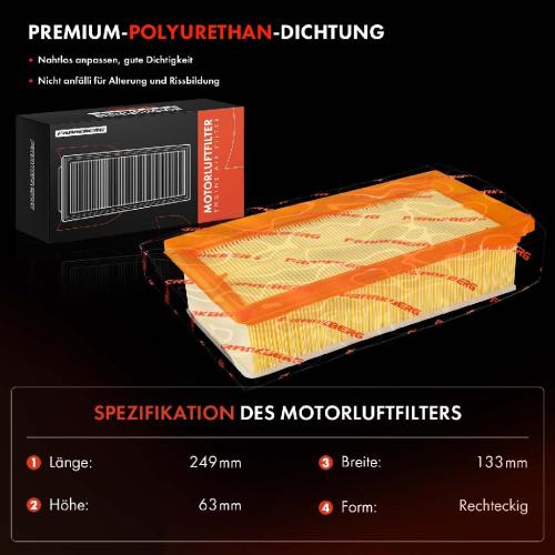 1x Luftfilter Filtereinsatz für Peugeot 407 Citroen C5 Mini Mini Fiat Scudo Bild 1x Luftfilter Filtereinsatz für Peugeot 407 Citroen C5 Mini Mini Fiat Scudo