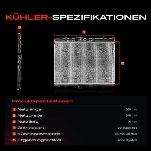 1x Kühler Wasserkühler Motorkühler für Nissan Micra II K11 1.0L-1.5L 1992-2003 Bild 1x Kühler Wasserkühler Motorkühler für Nissan Micra II K11 1.0L-1.5L 1992-2003