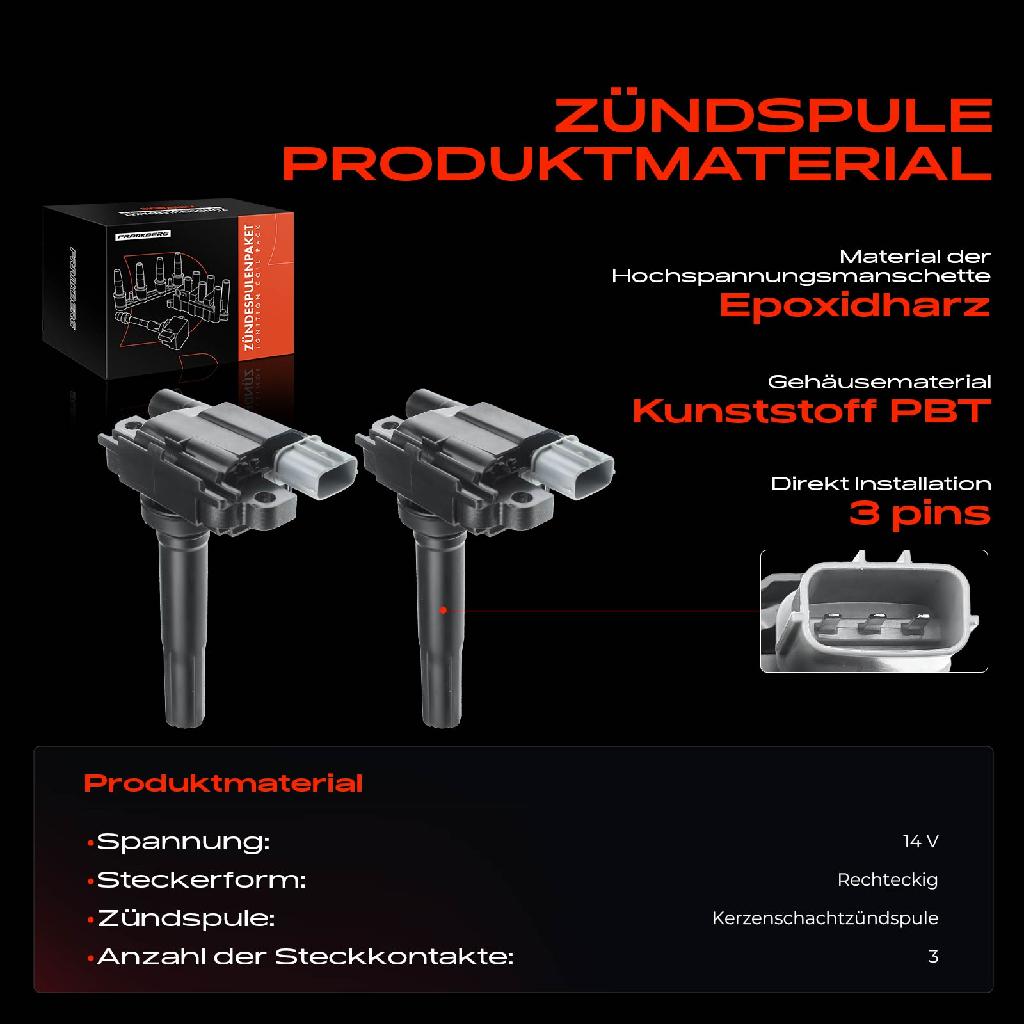 2x Zündmodul Zündspule für Fiat Sedici Subaru Justy III Suzuki Baleno Kombi Schrägheck Carry Kasten