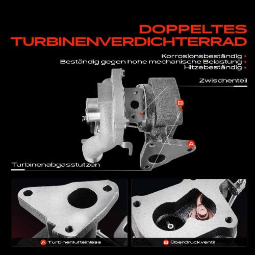 1x Abgasturbolader für Dacia Logan Express MCV Pick-up Sandero Nissan Note Renault Clio II III Bild 1x Abgasturbolader für Dacia Logan Express MCV Pick-up Sandero Nissan Note Renault Clio II III