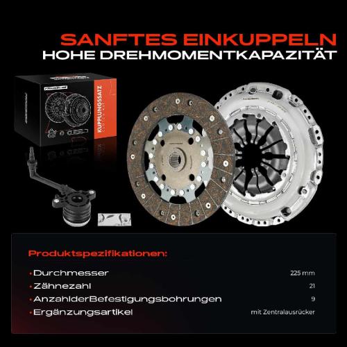 Frankberg 1x Kupplungssatz für Mercedes-Benz Citan Kasten/MPV W415 Citan Mixto (Double Cabin) Citan Tourer Nissan Bild Frankberg 1x Kupplungssatz für Mercedes-Benz Citan Kasten/MPV W415 Citan Mixto (Double Cabin) Citan Tourer Nissan