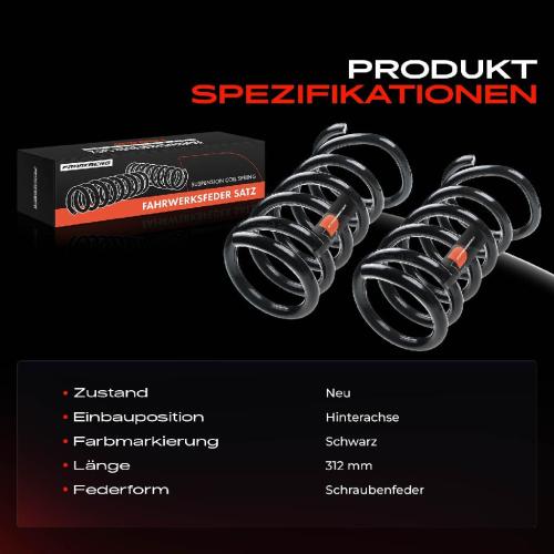 Frankberg 2x Fahrwerksfeder Hinterachse f r Volvo XC90 I 275 2.4L 2.5L 2.9L 2002-2014 Bild Frankberg 2x Fahrwerksfeder Hinterachse f r Volvo XC90 I 275 2.4L 2.5L 2.9L 2002-2014