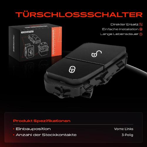 1x Türverriegelung Schalter Vorne Links für Mercedes-Benz S-Klasse V222 W222 X222 Bild 1x Türverriegelung Schalter Vorne Links für Mercedes-Benz S-Klasse V222 W222 X222