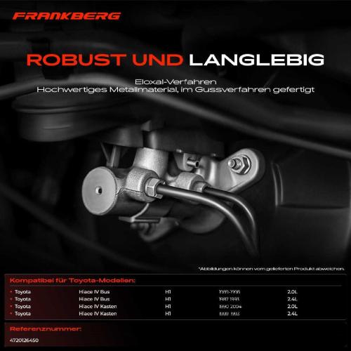 1x Hauptbremszylinder Bremszylinder für Toyota Hiace IV Bus Kasten 2.0L 2.4L 1987-1998 Bild 1x Hauptbremszylinder Bremszylinder für Toyota Hiace IV Bus Kasten 2.0L 2.4L 1987-1998