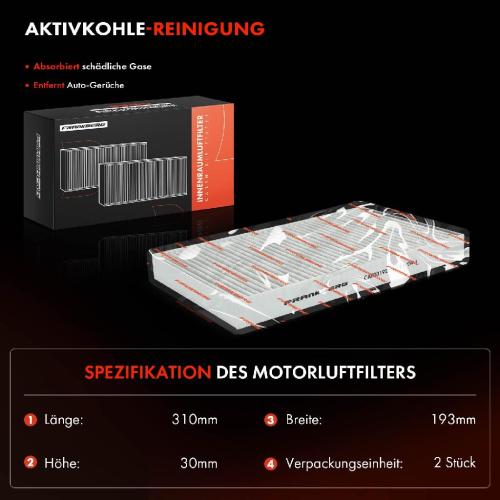2x Innenraumfilter Aktivkohle für Audi A4 Avant A6 Allroad Seat Exeo ST 3R5 Bild 2x Innenraumfilter Aktivkohle für Audi A4 Avant A6 Allroad Seat Exeo ST 3R5