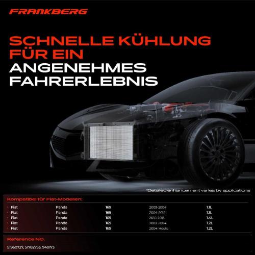 Frankberg 1x Kondensator Klimaanlage für Fiat Panda Kasten Van 169 1.1L-1.4L Bild Frankberg 1x Kondensator Klimaanlage für Fiat Panda Kasten Van 169 1.1L-1.4L