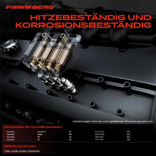 Frankberg 1x Zündmodul Zündspule für Hyundai Sonata IV EF Trajet FO XG XG 2.7L 2.5L 1998-2006 Bild Frankberg 1x Zündmodul Zündspule für Hyundai Sonata IV EF Trajet FO XG XG 2.7L 2.5L 1998-2006