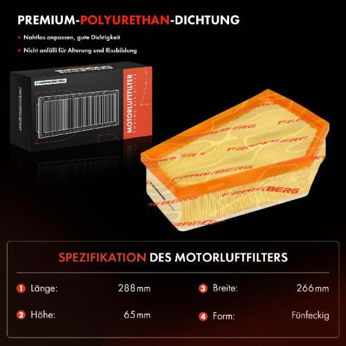 1x Luftfilter Filtereinsatz für Volvo C30 533 C70 II Cabriolet 542 Diesel 2006-2015 Bild 1x Luftfilter Filtereinsatz für Volvo C30 533 C70 II Cabriolet 542 Diesel 2006-2015