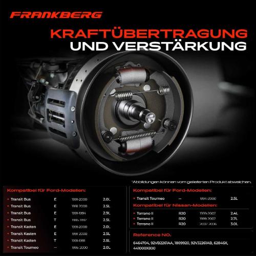 2x Radbremszylinder Hinten für Nissan Terrano II R20 Ford Transit E Bild 2x Radbremszylinder Hinten für Nissan Terrano II R20 Ford Transit E