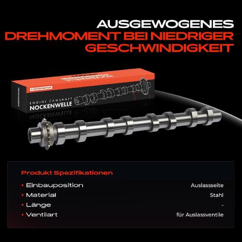 Frankberg 1x Nockenwelle für Citroën C3 Aircross II Peugeot 208 I 301 Vauxhall Corsa MK V Bild Frankberg 1x Nockenwelle für Citroën C3 Aircross II Peugeot 208 I 301 Vauxhall Corsa MK V