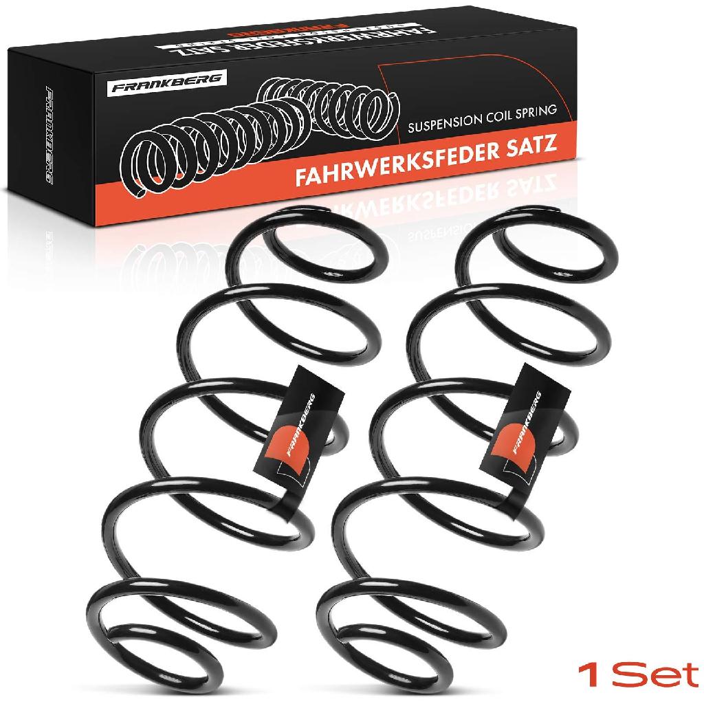 Frankberg 2x Fahrwerksfeder Hinterachse für Citroën C2 JM 1.6L 2003-2010