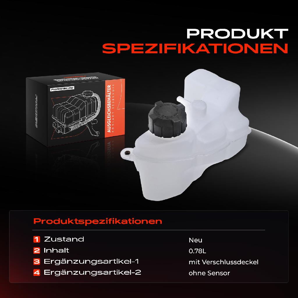 1x Ausgleichsbehälter Kühlmittelbehälter für Fiat Punto 188 1.2L 1.8L 1.9L Kasten Schrägheck 1999-2012