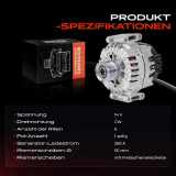1x Lichtmaschine Generator für Mercedes-Benz Sprinter 3,5-T B906 Bj ab 2006