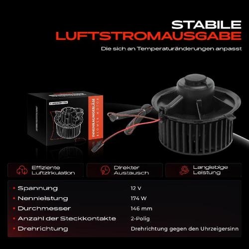 Frankberg 1x Gebläsemotor Innenraumgebläse für VW Polo Caddy II Seat Arosa Inca Bild Frankberg 1x Gebläsemotor Innenraumgebläse für VW Polo Caddy II Seat Arosa Inca