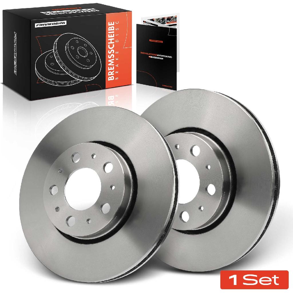 Frankberg 2x Bremsscheiben Vorderachse für Volvo S60 I S70 S80 V70 II XC70 Cross Country 1997-2010