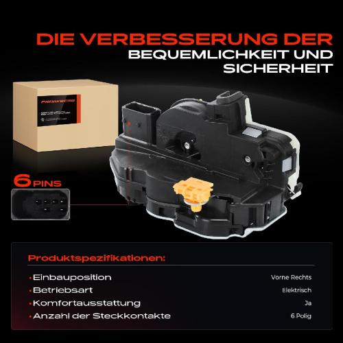 1x Türschloss Vorne Rechts für Chevrolet Aveo Schrägheck Stufenheck Cruze Station Wagon Malibu Opel Bild 1x Türschloss Vorne Rechts für Chevrolet Aveo Schrägheck Stufenheck Cruze Station Wagon Malibu Opel