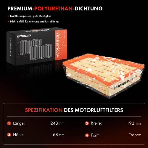 2x Luftfilter Filtereinsatz für Renault Scénic 3 Megane 3 CC Fluence Bild 2x Luftfilter Filtereinsatz für Renault Scénic 3 Megane 3 CC Fluence