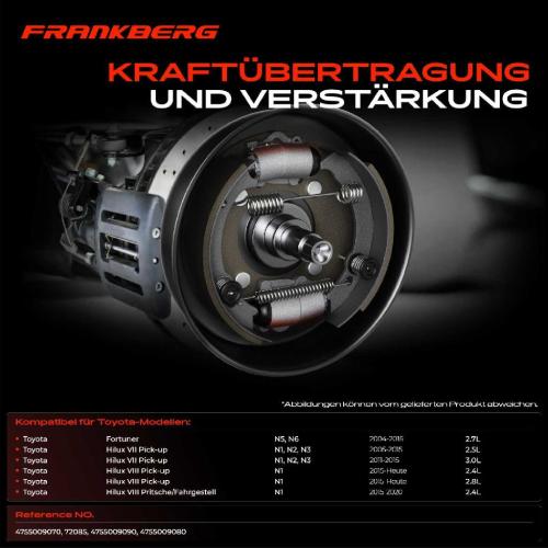 2x Radbremszylinder Hinten für Toyota Fortuner Hilux VII Pick-up Bild 2x Radbremszylinder Hinten für Toyota Fortuner Hilux VII Pick-up