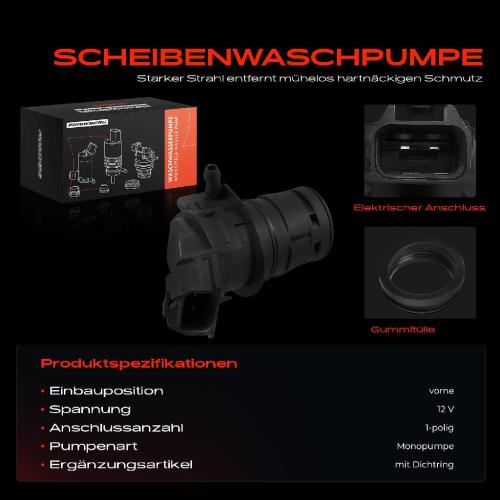 1x Waschwasserpumpe Scheibenreinigung Vorne für Mitsubishi Colt V Pajero III V6W Bild 1x Waschwasserpumpe Scheibenreinigung Vorne für Mitsubishi Colt V Pajero III V6W