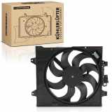 Frankberg 1x Motorkühller Einfachlüfter mit Kühlerlüfterrahmen Fiat 500 Ford KA 0.9L-1.4L