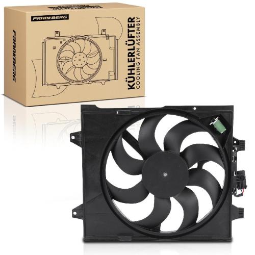 Frankberg 1x Motorkühller Einfachlüfter mit Kühlerlüfterrahmen Fiat 500 Ford KA 0.9L-1.4L Bild Frankberg 1x Motorkühller Einfachlüfter mit Kühlerlüfterrahmen Fiat 500 Ford KA 0.9L-1.4L