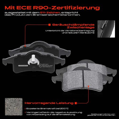 4x Bremsbeläge Hinterachse für Jeep Cherokee Grand II 2.5L 4.0L 2.7L 3.1L 4.7L 1988-2005 Bild 4x Bremsbeläge Hinterachse für Jeep Cherokee Grand II 2.5L 4.0L 2.7L 3.1L 4.7L 1988-2005