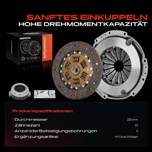 Frankberg 1x Kupplungssatz f r Mazda 6 Hatchback GH 6 Kombi 6 Stufenheck 1.8L 2.0L Bild Frankberg 1x Kupplungssatz f r Mazda 6 Hatchback GH 6 Kombi 6 Stufenheck 1.8L 2.0L