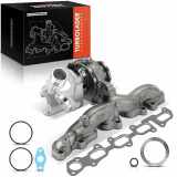 Frankberg 1x Turbolader Abgaskrümmer Einheit für VW Golf Passat Sharan Tiguan Allspace Touran T-ROC Audi A3 Seat Skoda