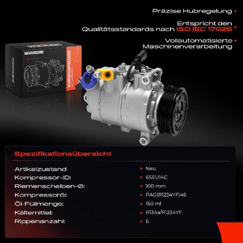 1x Klimakompressor für Audi A8 4E Q7 VW Touareg Porsche Cayenne Bild 1x Klimakompressor für Audi A8 4E Q7 VW Touareg Porsche Cayenne