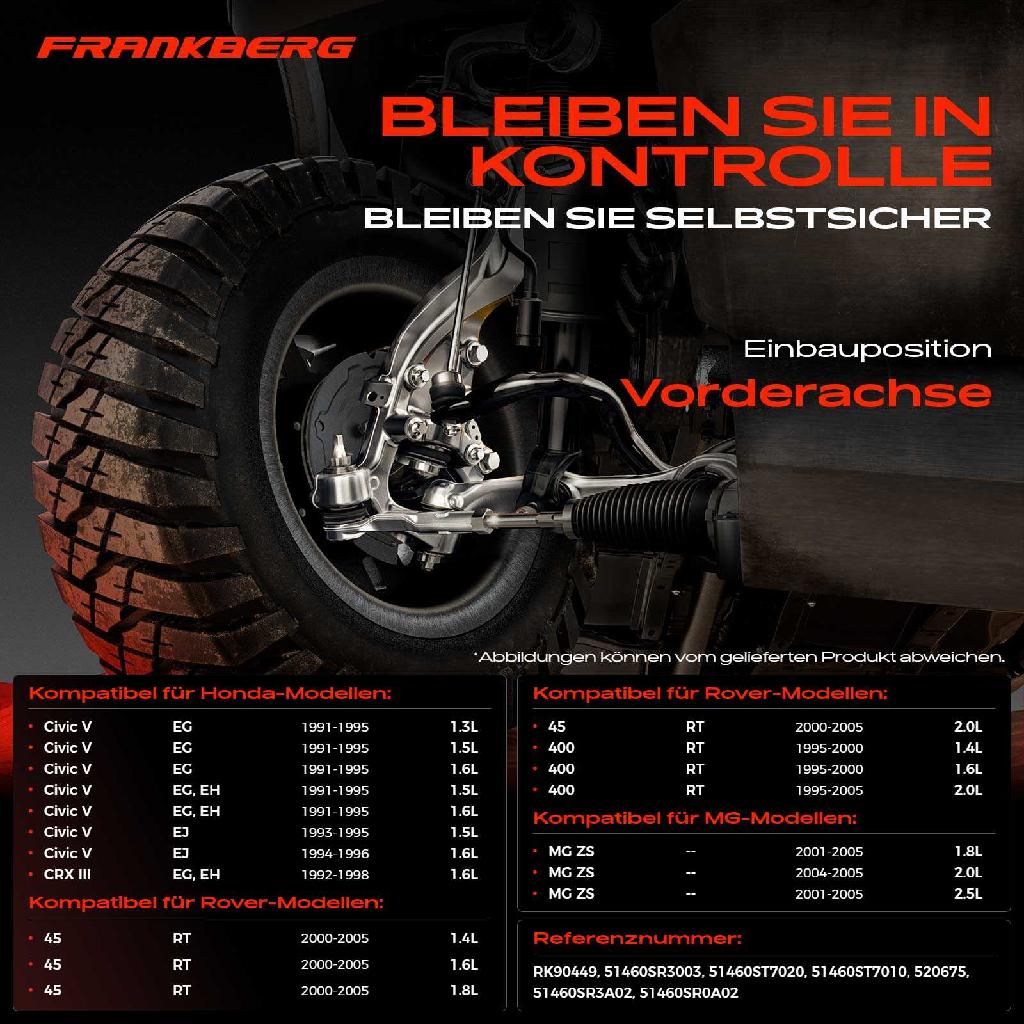 1x Querlenker Vorderachse für Honda Civic V Coupe Hatchback Stufenheck VI Aerodeck Fastback CRX III MG