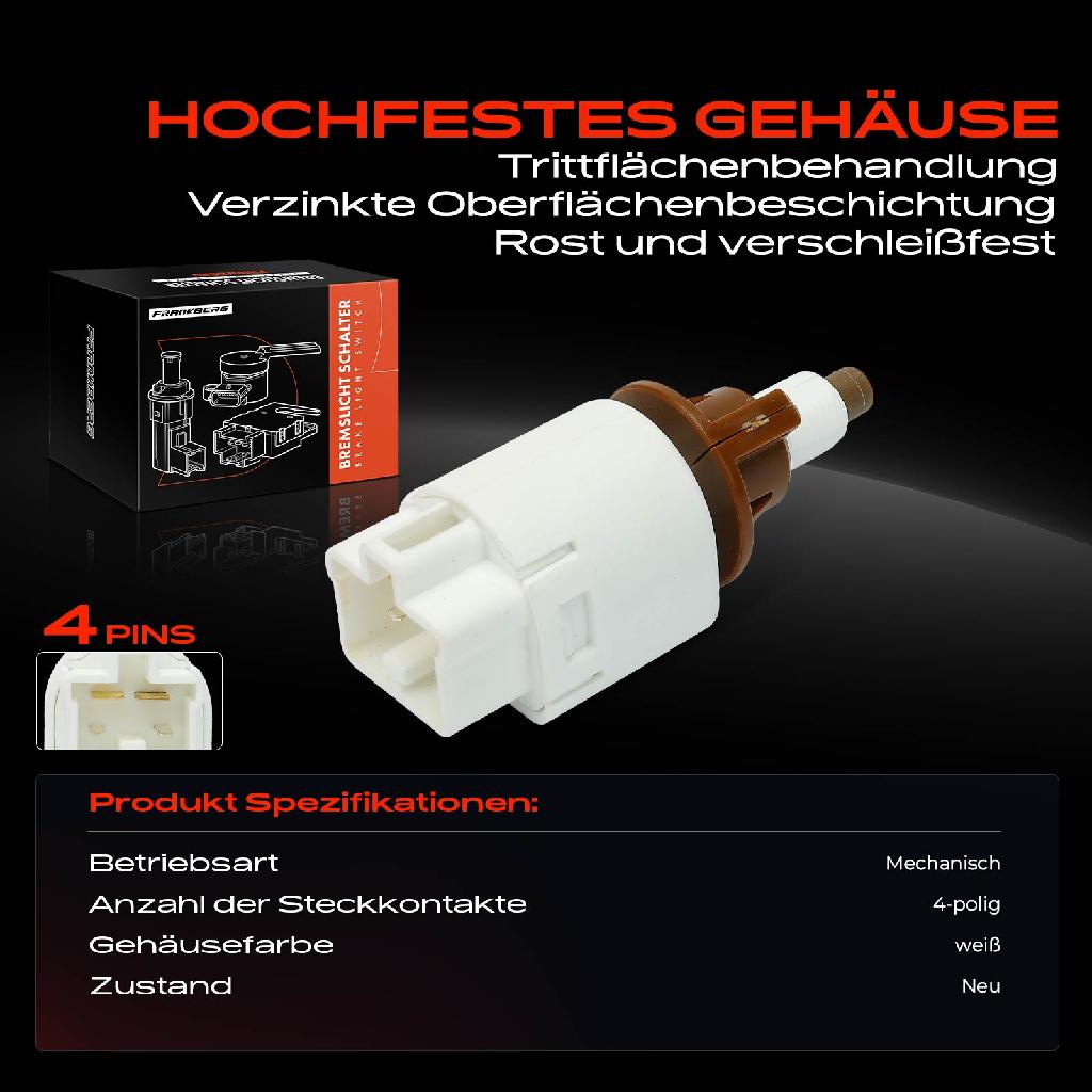 1x Bremslichtschalter für Citroën Toyota Auris Avensis Corolla Yaris Suzuki Peugeot