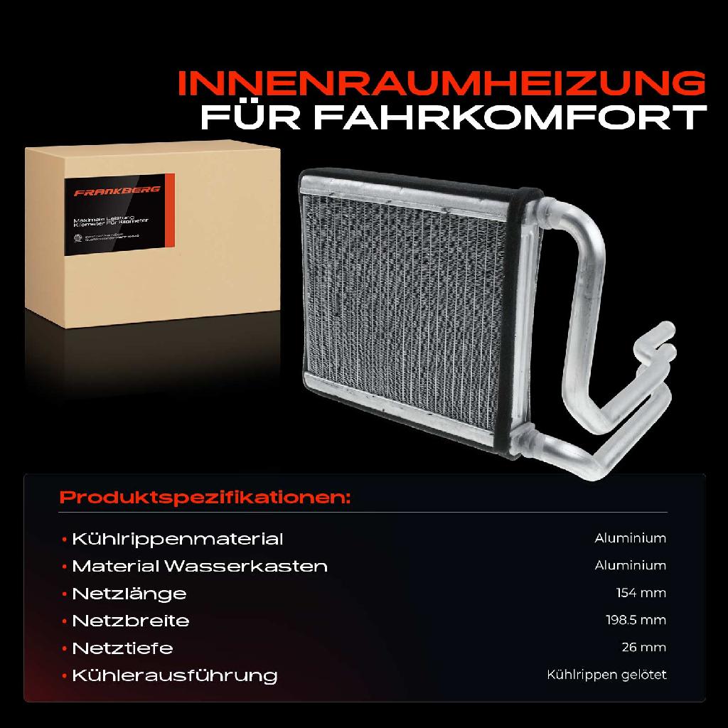 1x Wärmetauscher Innenraumheizung für KIA Rio 3 UB Hyundai Veloster FS Accent 4 RB