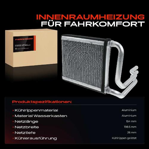 1x Wärmetauscher Innenraumheizung für KIA Rio 3 UB Hyundai Veloster FS Accent 4 RB Bild 1x Wärmetauscher Innenraumheizung für KIA Rio 3 UB Hyundai Veloster FS Accent 4 RB