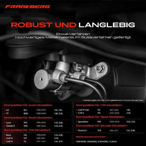 1x Hauptbremszylinder Bremszylinder für VW Golf 4 1J New Beetle Bora Audi A3 8L TT Bild 1x Hauptbremszylinder Bremszylinder für VW Golf 4 1J New Beetle Bora Audi A3 8L TT