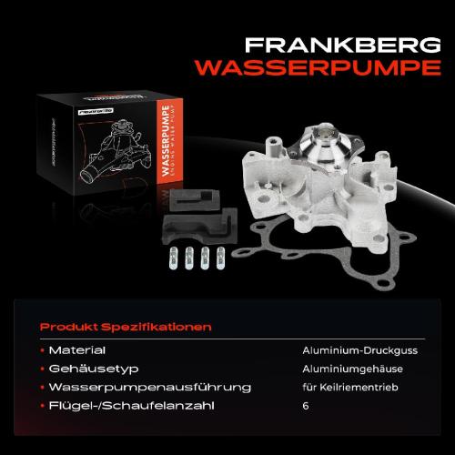 Frankberg 1x Wasserpumpe Kühlwasserpumpe für Mazda 626 GE GF 323 Premacy FORD USA Probe Bild Frankberg 1x Wasserpumpe Kühlwasserpumpe für Mazda 626 GE GF 323 Premacy FORD USA Probe