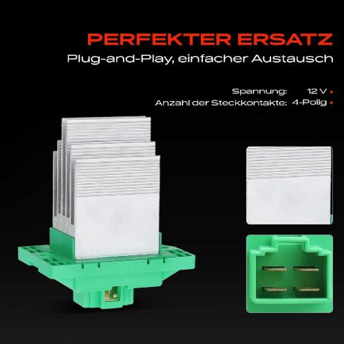 1x Widerstand Vorwiderstand Gebläsemotor für Hyundai Sonata VI iX35 KIA Picanto Bild 1x Widerstand Vorwiderstand Gebläsemotor für Hyundai Sonata VI iX35 KIA Picanto